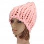 Womens Ladies Chunky Knit Crochet Beanie Hat Ski Triangle Stereo Bonnet Dome Cap