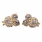 Stylish Golden Owl Alloy Rhinestone Stud Earrings
