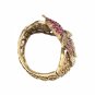 New Lady Owl Rhinestone Open Bangle Bracelet