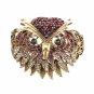 New Lady Owl Rhinestone Open Bangle Bracelet