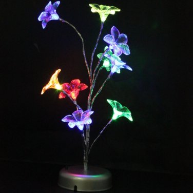 Colorful LED Light Lilies Nightlight Lamp
