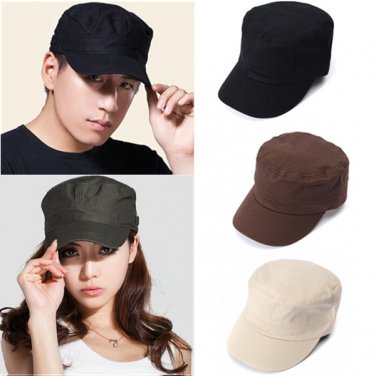 Men & Women Korean Fashion Flat Outdoor Army Hat Baseball Cap