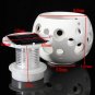 Solar LED Night Light Ceramic Patio Home Decor Table Lamp 7 Color Changing Decorative Lights