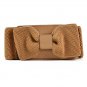 New Women's Girls Graceful Bowknot Elastic Lovely Belt With Buckle Waistband