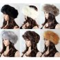 Unisex Men Women Russian Fluffy Faux Fox Fur Hat Headband Winter Earwarmer Ski Cap
