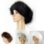 Unisex Men Women Russian Fluffy Faux Fox Fur Hat Headband Winter Earwarmer Ski Cap