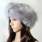 Unisex Men Women Russian Fluffy Faux Fox Fur Hat Headband Winter Earwarmer Ski Cap