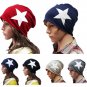 Men Women Lover Autumn Winter Cotton Blend Star Beanie Ski Baggy Knit Hat Cap