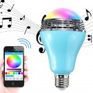 E27 LED RGB Color Bulb Bluetooth Control Smart Music Audio Speaker Light Lamp