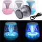 LED Light Mini Wireless Bluetooth Super Bass Stereo TF Build-in Mic Speaker