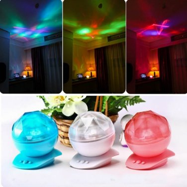 LED Ocean Diamond Projector Light With Speaker Romantic Holiday Party Christmas Lamp