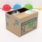 Lovely Stealing Coins Panda Cent Penny Box Money Case Piggy Bank