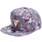 Fashion Floral Flower Snapback Hip-Hop Hat Flat Peaked Adjustable Baseball Cap