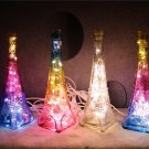 Creative USB Powered Glass Eiffel Tower Shaped Bottle LED Night Light