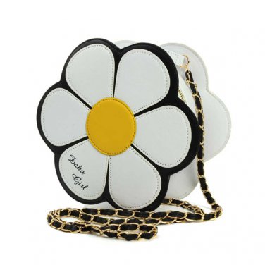 Women Sunflower Chain Shoulder Bags Girls Cute Round Crossbody Bags