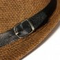 Unisex Braid Fedora Trilby Gangster Cap Beach Sun Straw Panama Hat