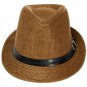 Unisex Braid Fedora Trilby Gangster Cap Beach Sun Straw Panama Hat