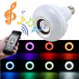 E27 LED RGB Bluetooth Speaker Bulb Wireless 12W Power Music Playing Light Lamp