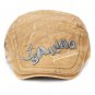 Mens Vintage Beret Hat SAILING Embroidery Washed Cotton Paper Boy Cap