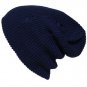 Unisex Men Women Knitted Slouch Beanie Hat Hole Elastic Outdoor Pure Color Cap