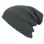 Unisex Men Women Knitted Slouch Beanie Hat Hole Elastic Outdoor Pure Color Cap