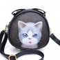 Women PU Leather 3D Cartoon Cute Cat Crossbody Bag Shoulder Bag