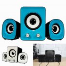 Mini Computer Speaker 2.1 Multimedia Stereo Desktop Portable USB Subwoofer