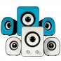 Mini Computer Speaker 2.1 Multimedia Stereo Desktop Portable USB Subwoofer
