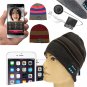 Motorcycle Warm Knitting Hat Music Cap Headset Ecouteur Mic with Bluetooth Function