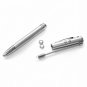 5-in-1 Ball Point Pen with PDA Stylus+ Laser Pointer+ UV Money Detector+ LED Flashlight