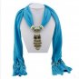 Owl Pendant Tassel Scarf Necklace Women Jewelry Autumn Winter