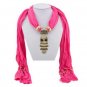 Owl Pendant Tassel Scarf Necklace Women Jewelry Autumn Winter
