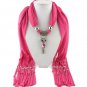 Crystal Fox Pendant Tassel Scarf Necklace Women Jewelry Autumn Winter