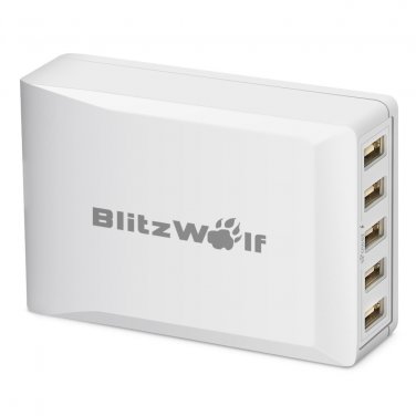 BlitzWolf&Acirc;&reg; 40W Smart 5-Port High Speed Desktop USB Charger With Power3S Tech For iPhone