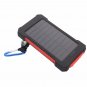 8000mAh Dual USB LED Solar Portable Mobile Power Bank Battery Charger For Cellphone Tablet
