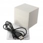 Voice Control Wooden Square LED Alarm Digital Desk Clock Thermometer Calendar