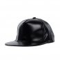 Unisex Women Men Artificial Leather PU Baseball Cap Adjustable Flat Snapback Hip Hop Hat