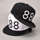 Unisex Men Women 88 Embroidery Baseball Cap Digital Hip-hop Adjustable Visor Bboy Cap