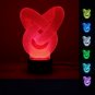 3D illusion Optical 7 Color Changing Night Touch USB LED Desk Table Light Lamp