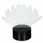 3D Optical illusion Lotus Flower USB 7 Colors Changing LED Desk Table Light Lamp