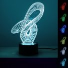 Touch LED 3D Illuminated Lamp Abstraction Optical Illusion USB Desk Night Light led