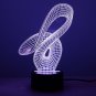 Touch LED 3D Illuminated Lamp Abstraction Optical Illusion USB Desk Night Light led