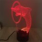 Creative 3D Illusion 7 Color Change LED Dolphin Night Light Table Lamp