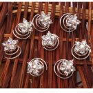 8pcs Five-pointed Star Hair Twists Spins Pins