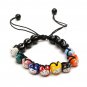 Handmade Cute Colorful Ceramic Cat Beads Bracelet Jewelry