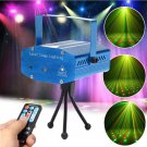 Mini R&G Auto/Voice Control LED Laser Stage Light Projector With Remote For Xmas Party KTV Disco