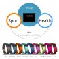 TW64 Bluetooth Smart Wristband Fitness Bracelet Watch Blue-gray
