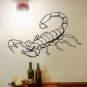 Scorpion SHAPE Background Free Style Black Color 57 cm x 100 cm Wall Sticker Decal Set
