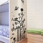 Cute Devil Ghost Cartoon with Tree Free Style BLACK Color 100 cm x 115 cm Wall Sticker Decal Set