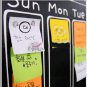 Scheduler Design Notice Board Style Decal Set Good for Office Home Decoration